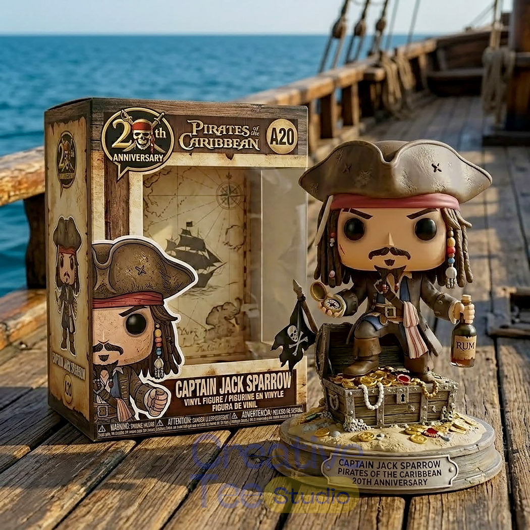 Captain Jack Sparrpw Pirates of the Caribbean 20th Anniversary Pop Figure