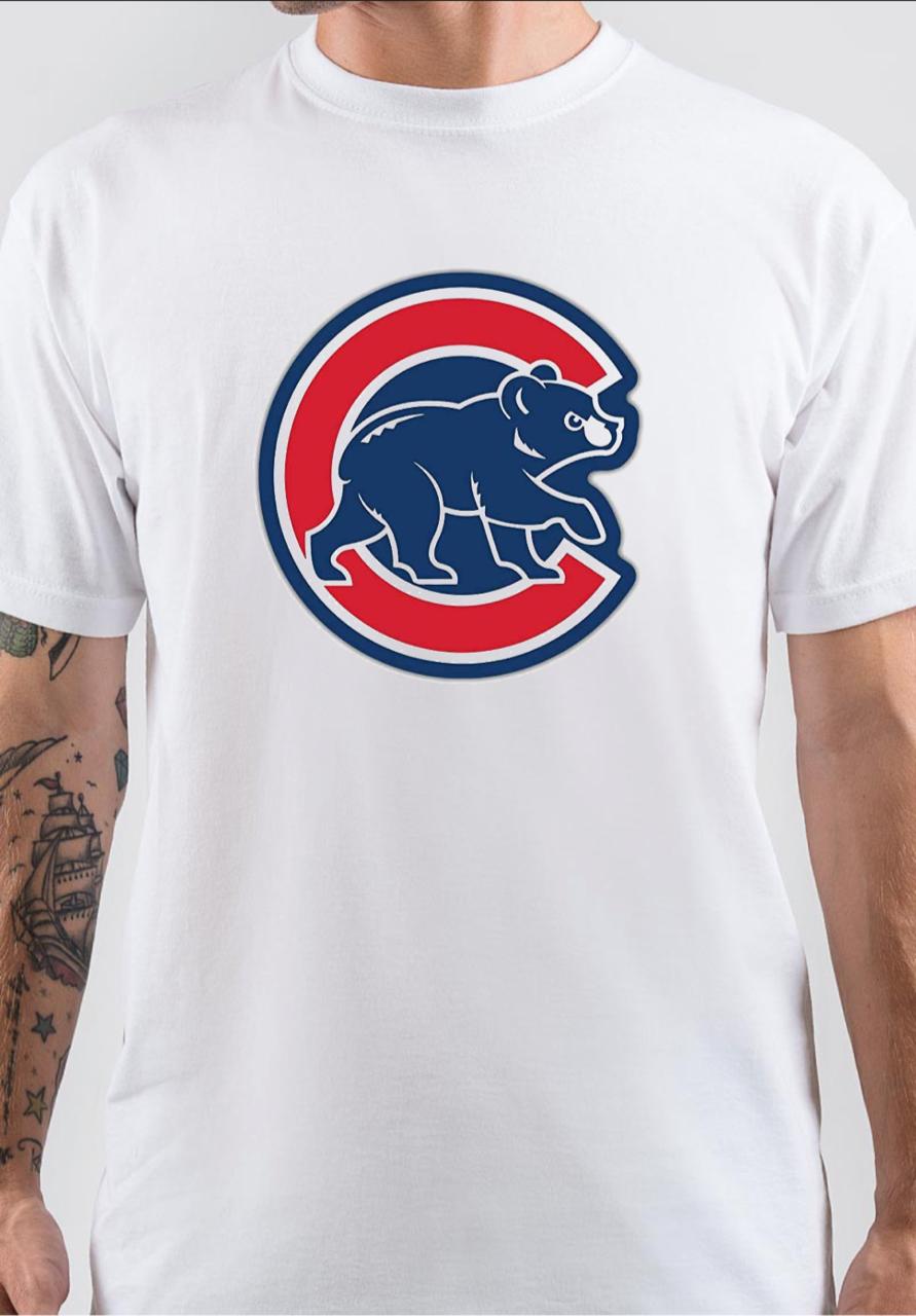 Chicago Cubs Half Sleeve White T-Shirt Hoodie, Sweatshirt | CoreVibeTees.com