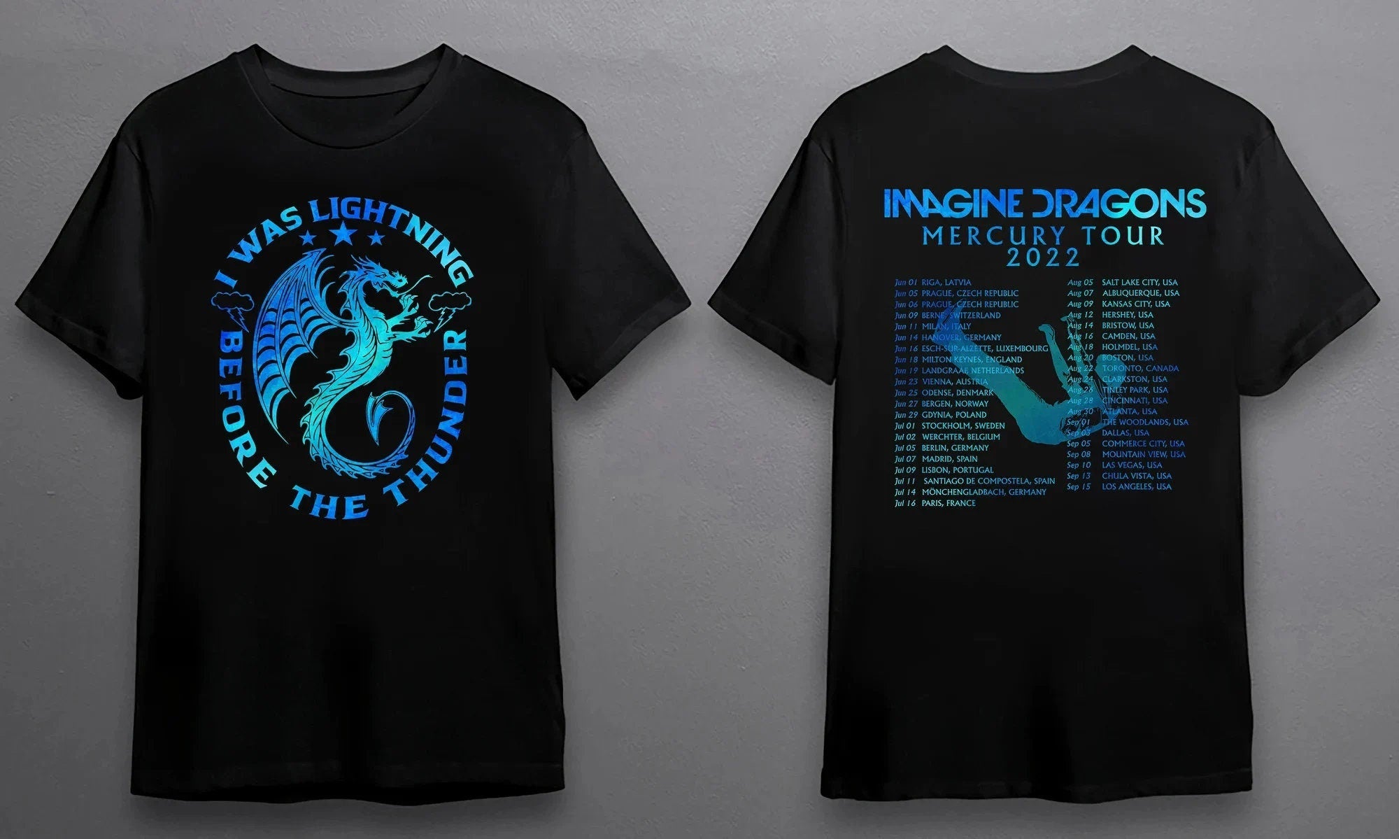 Dragons Mercury Tour 2022 Double sided tshirt Hoodie, Sweatshirt | CoreVibeTees.com