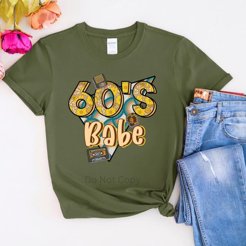 60s Babe DTF Transfer