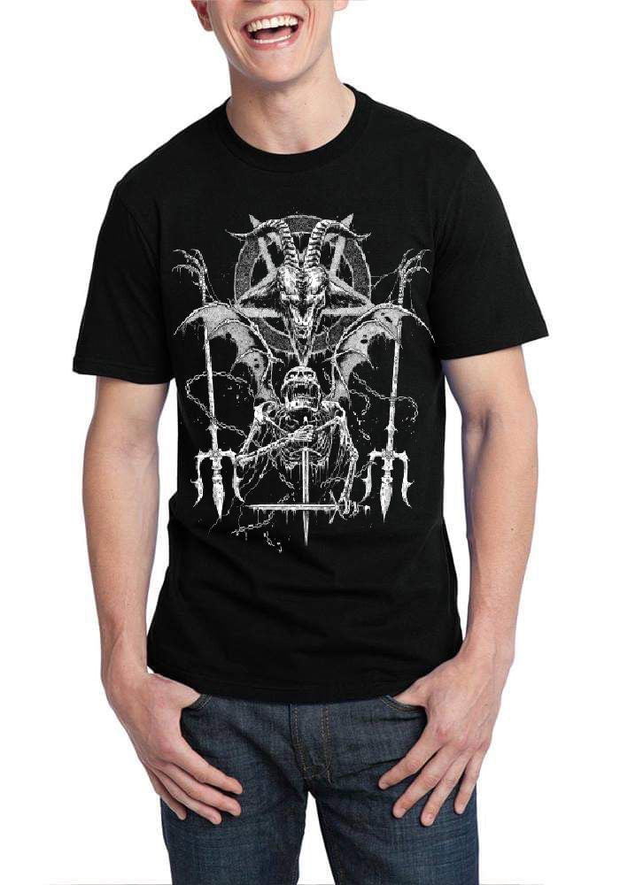 666 Satan Goat Skull T-Shirt Hoodie, Sweatshirt | CoreVibeTees.com