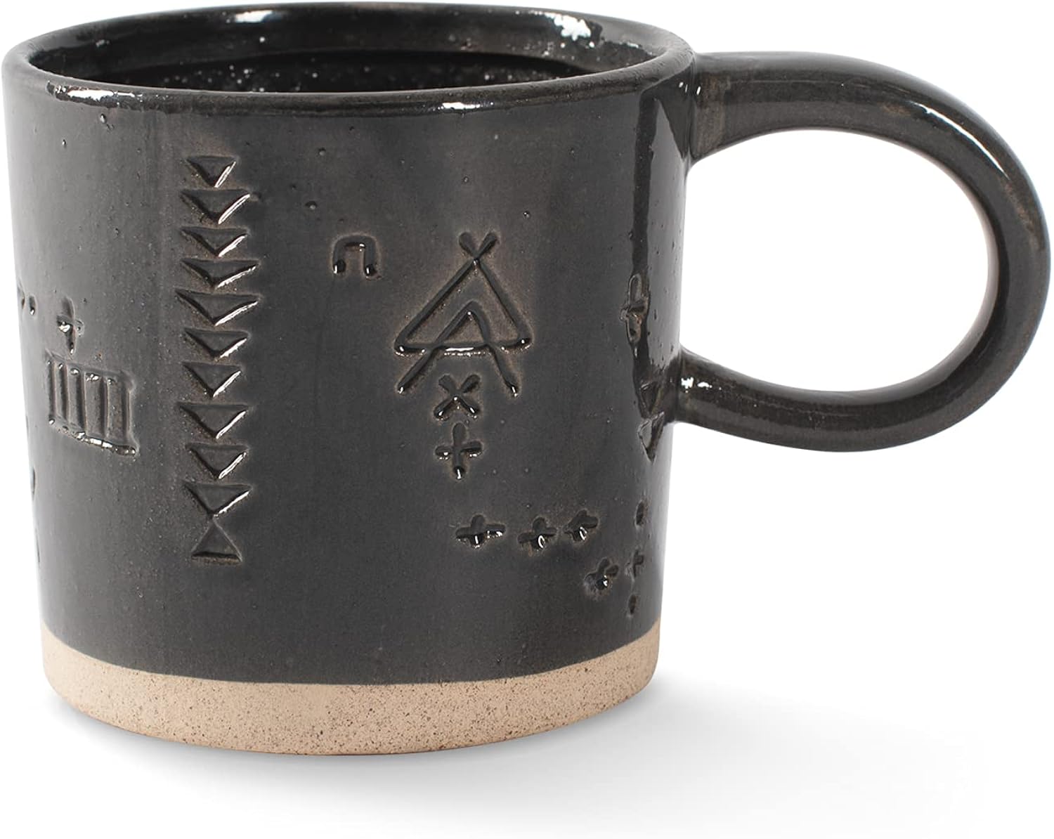 FRINGE STUDIO Artisan Mug, Marks, Charcoal (335001)