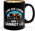Landscaper Coffee Mug 11oz Black -I like big - Construction Worker Architecture Student Landscape Architectural Building Designer