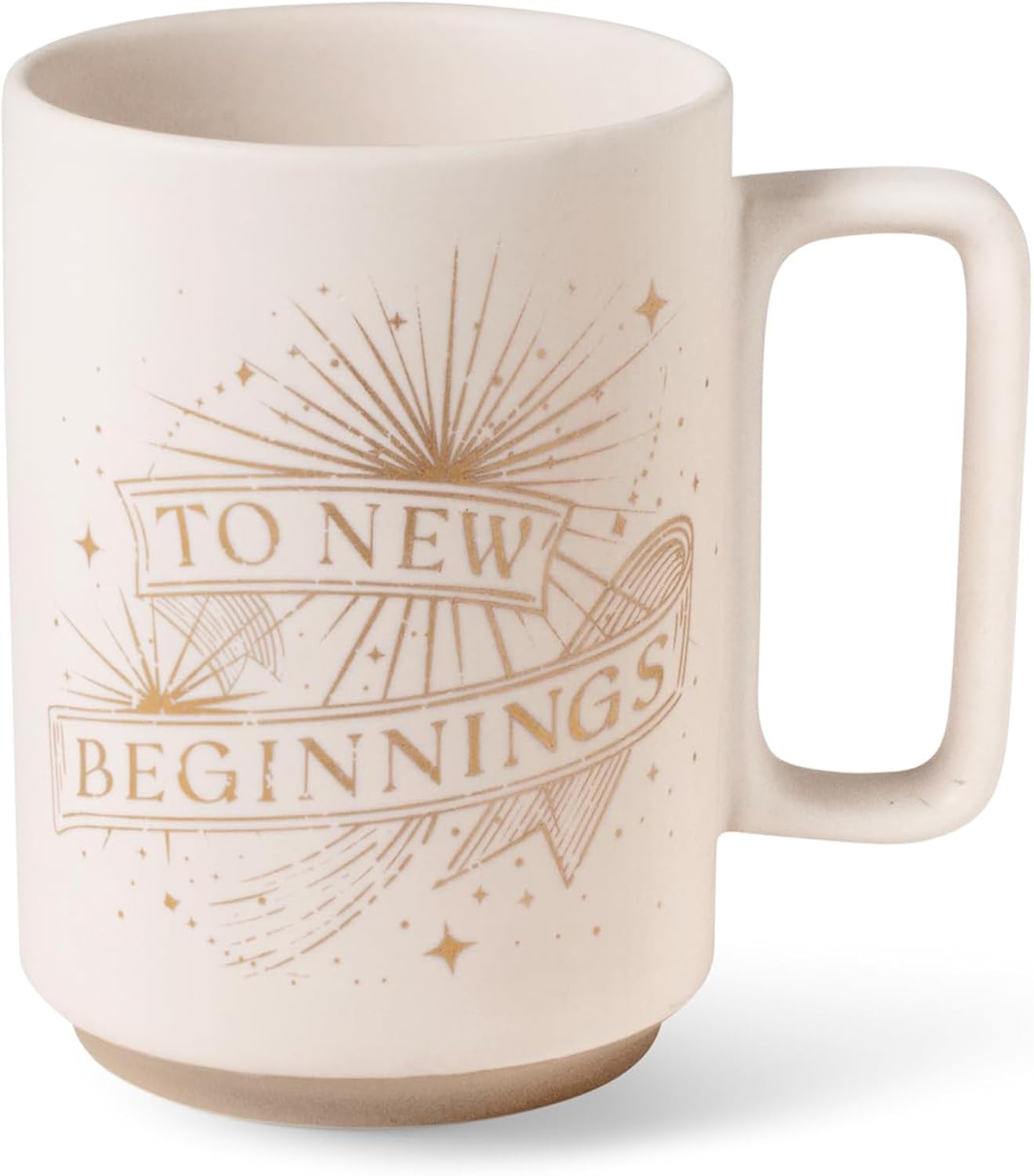 Fringe Studio Stoneware Utah Mug, "New Beginnings", 12 Fl. Ounces, 3.25" x 4.25" (483015)