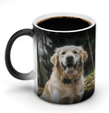 Funny Golden Retriever Color Changing Mug Heat Sensitive Color Changing Cup Magic Funny Art Mugs Personalized Ceramic Coffee Cups Cute Birthday Gifts for Men Women 11 Oz