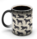Labrador Pattern Funny Coffee Mug Color Changing Mugs Gifts for Friends Picture Appears When Heating