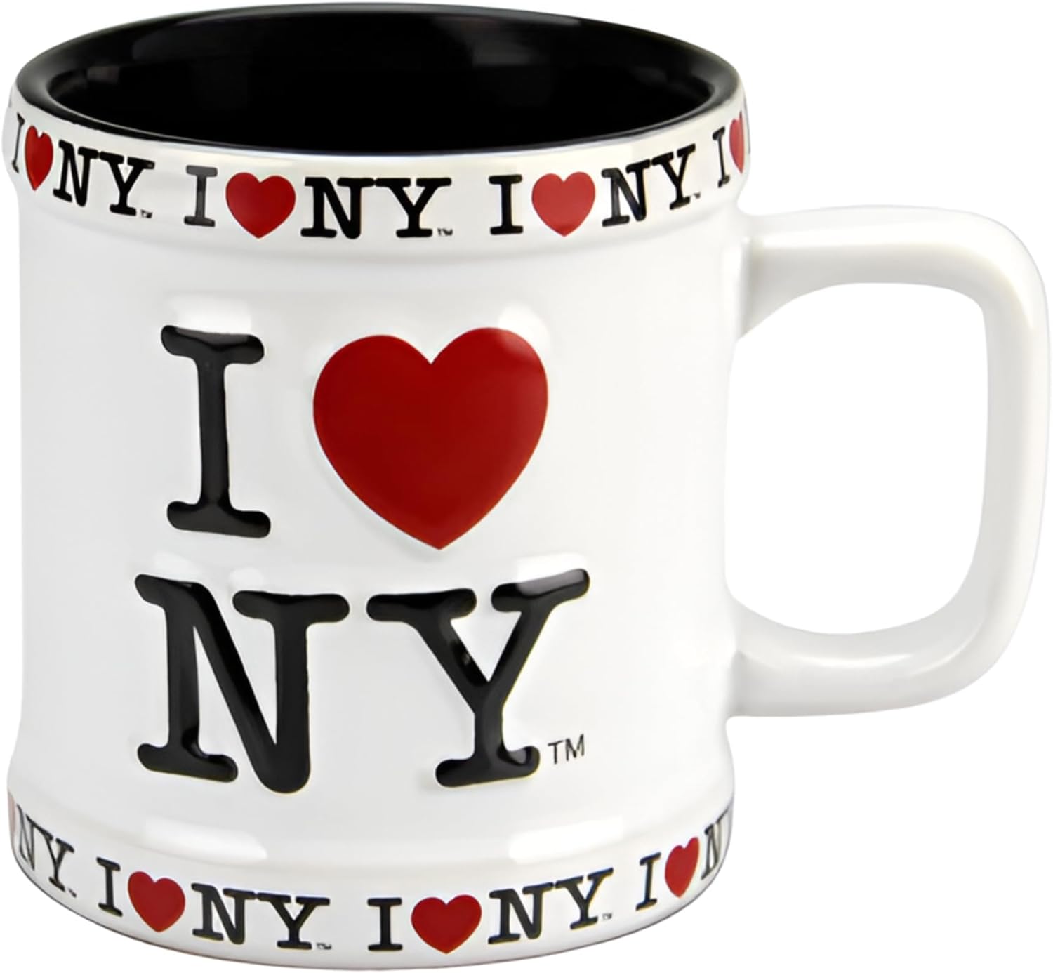 City-Souvenirs I Love NY Mug Deluxe, White 11oz