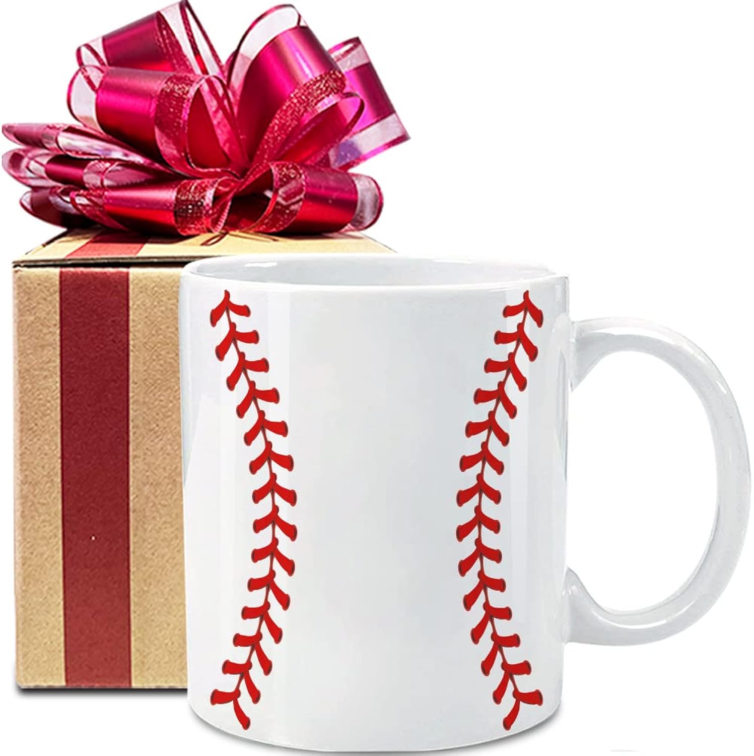 Dnuiyses Novelty Baseball Mug for Baseball Fans, Sports Lovers, Coaches & Players - Funny Gift for Men & Women