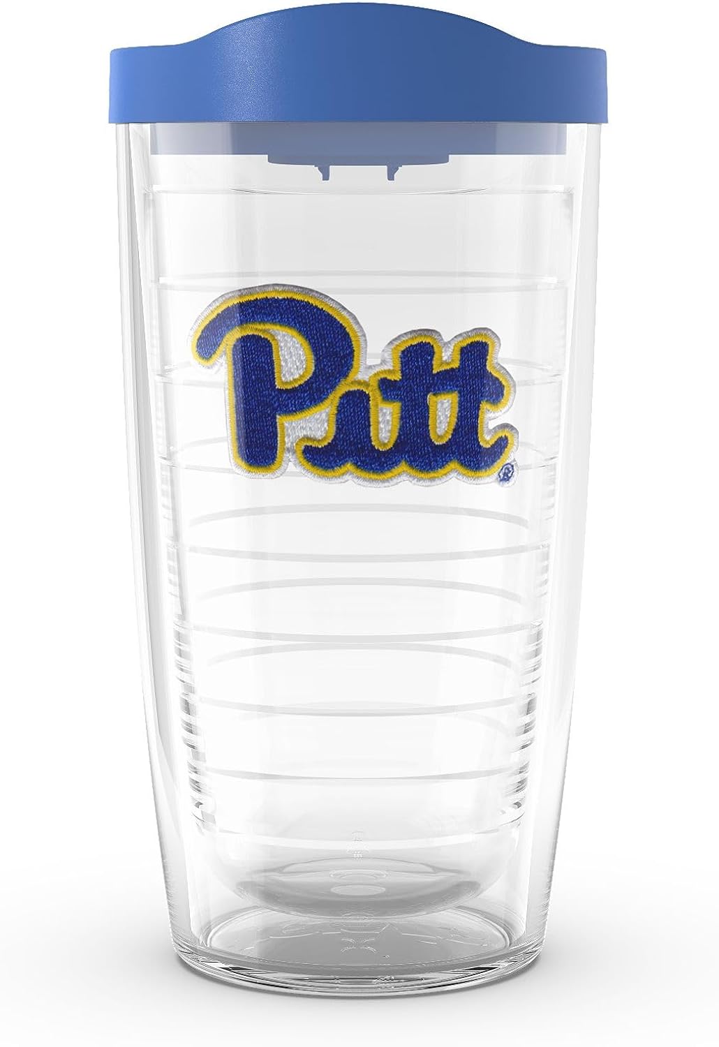 Tervis Made in USA Double Walled University of Pittsburgh Panthers Insulated Tumbler Cup Keeps Drinks Cold & Hot, 16oz, Primary Logo