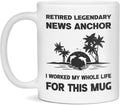 Retired Legendary News Anchor Mug, 11-Ounce White