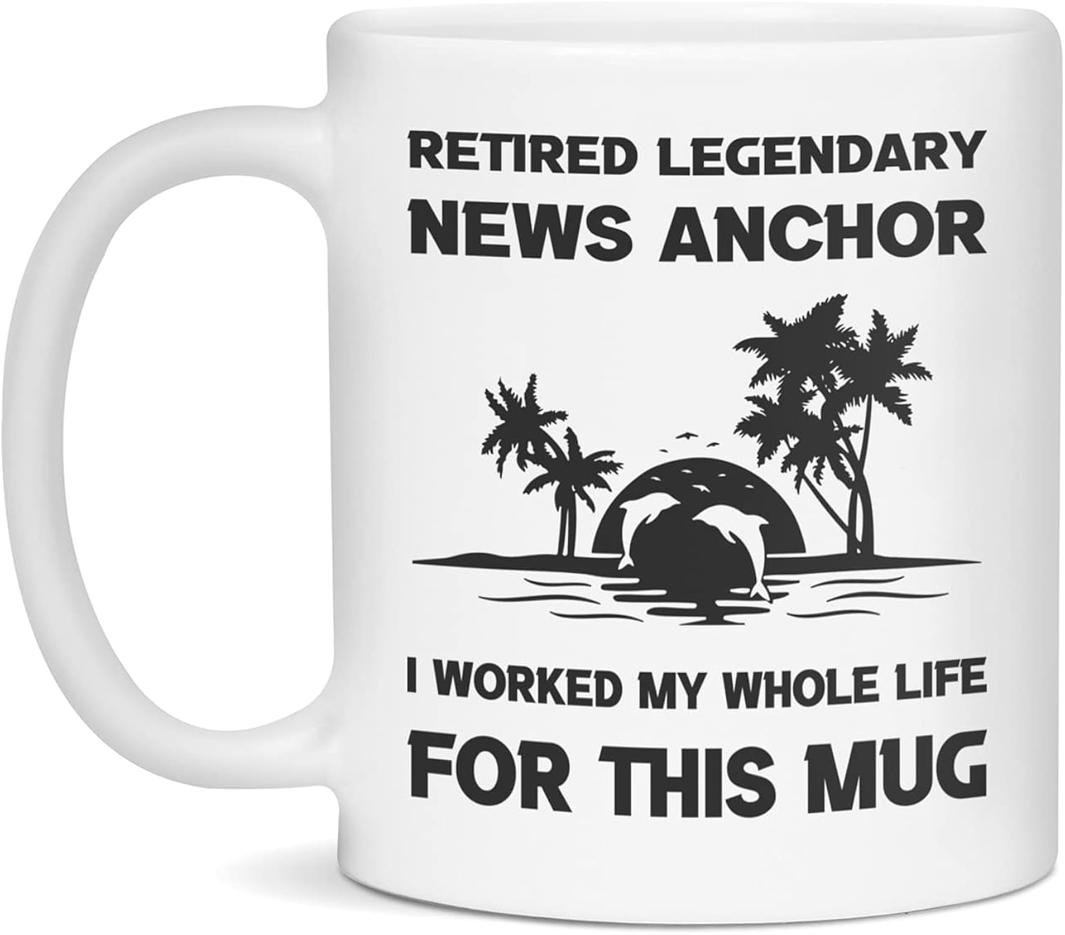 Retired Legendary News Anchor Mug, 11-Ounce White