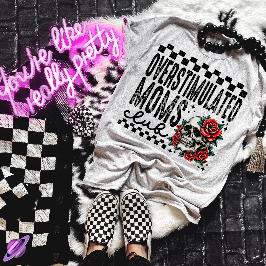 OVER STIM MOMS CLUB 2 TEE Hoodie, Sweatshirt | CoreVibeTees.com (Image 1)