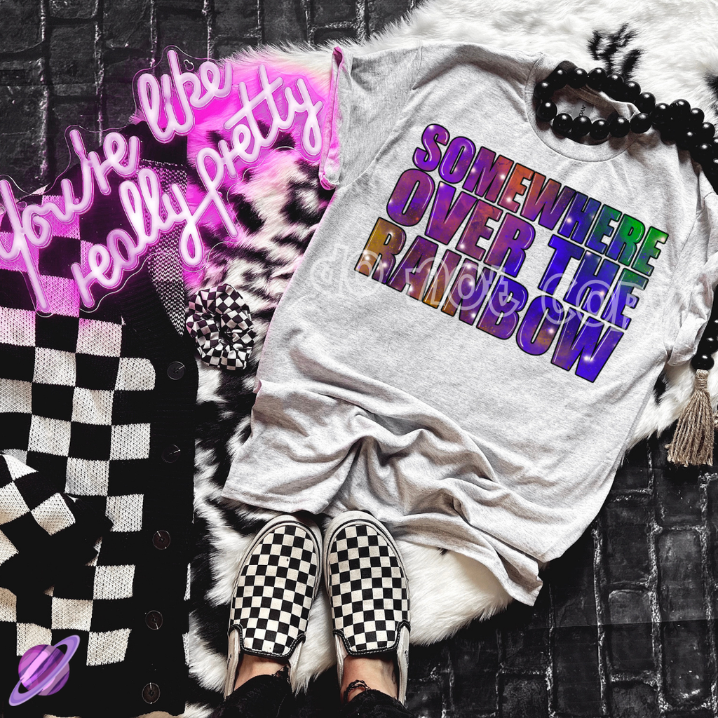 OVER THE RAINBOW TEE Hoodie, Sweatshirt | CoreVibeTees.com (Image 1)