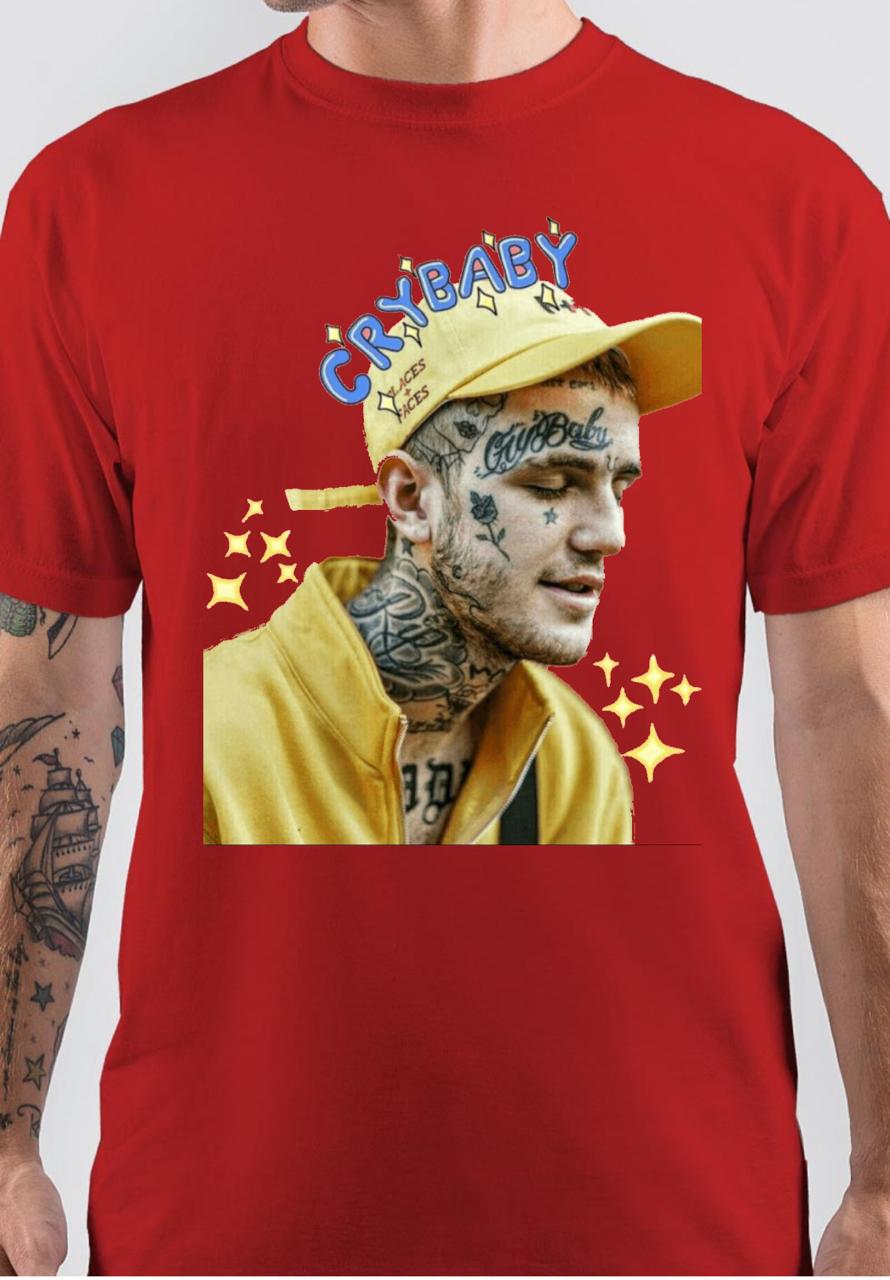 Lil Peep Red T-Shirt Hoodie, Sweatshirt | CoreVibeTees.com