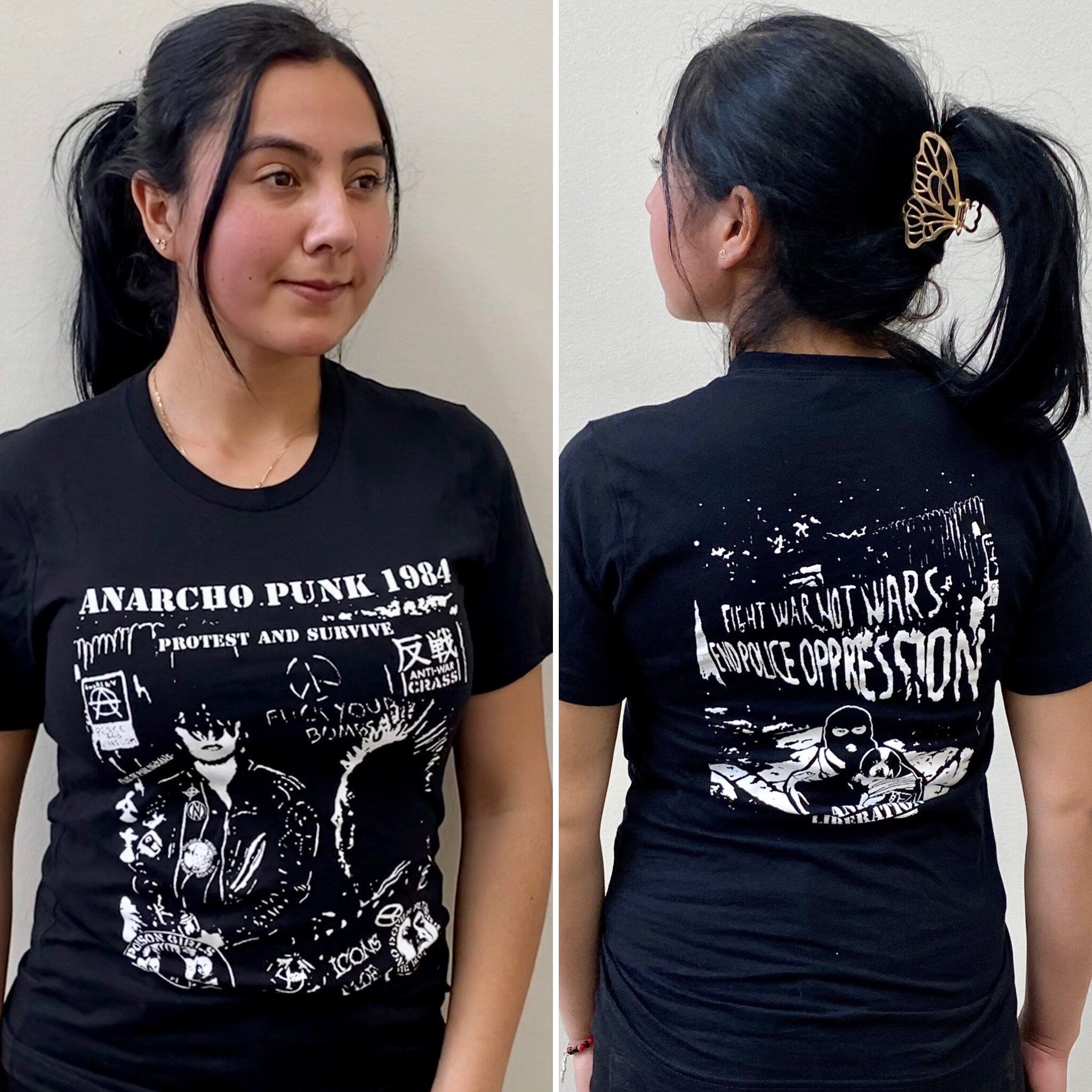 Anarcho Punk double sided shirt Hoodie, Sweatshirt | CoreVibeTees.com