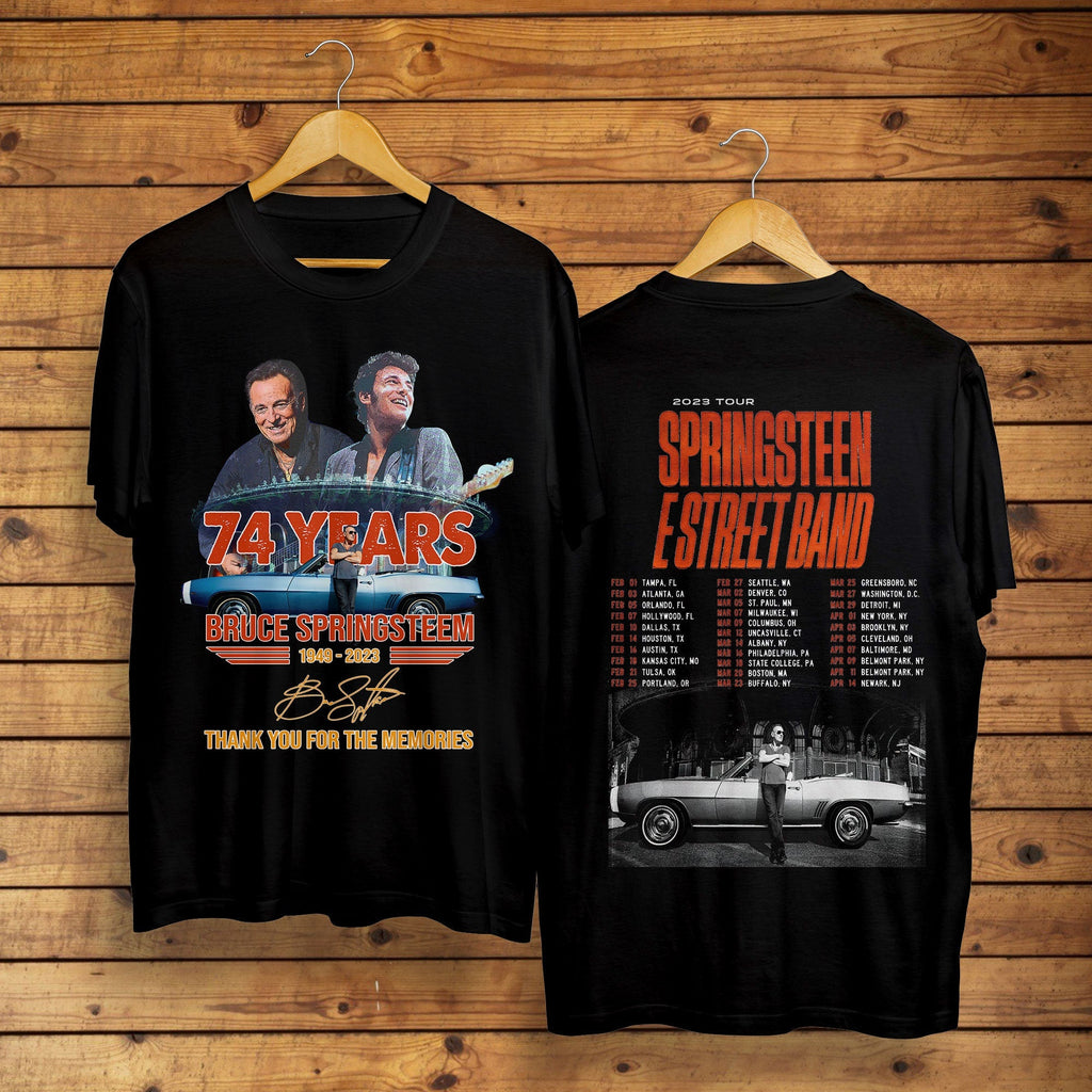 Bruce Springsteen 2023 Tour Shirt, E Street Band Tour T Shirt Hoodie, Sweatshirt | CoreVibeTees.com