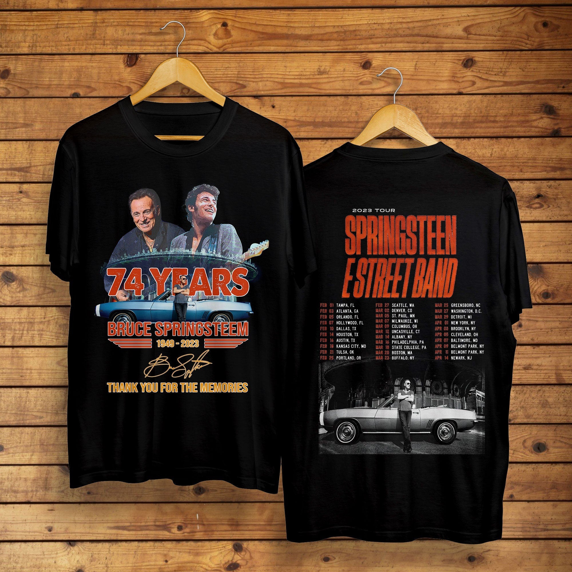 Bruce Springsteen 2023 Tour Shirt, E Street Band Tour T Shirt Hoodie, Sweatshirt | CoreVibeTees.com