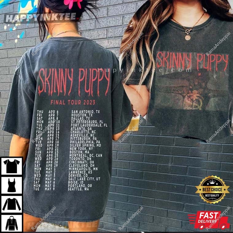 Skinny Puppy Band Final Tour 2023 T-Shirt - Hoodie, Sweatshirt | CoreVibeTees.com