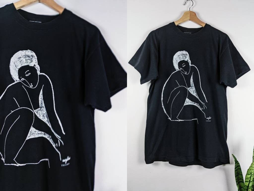 Vintage Amadeo Modigliani Art T-shirt Girl Flammarion 4 Shirt 1990 Hoodie, Sweatshirt | CoreVibeTees.com