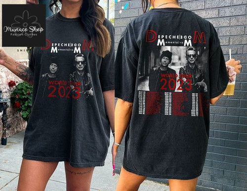 2 sides Depeche Mode Memento Mori World Tour 2023 Shirt, 2023 Rock Tour tshirt, Unisex Depeche Mode Tour Merch, Gifts For...