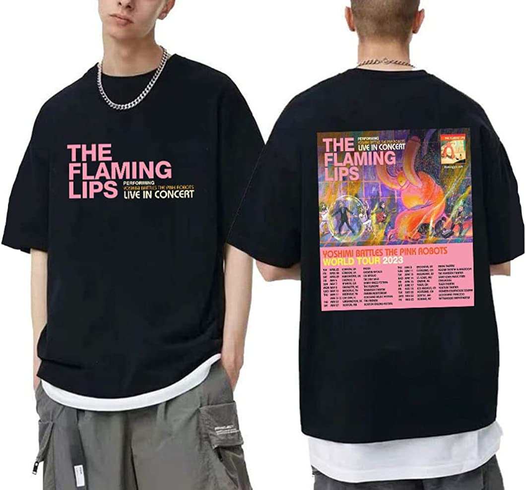 The Flaming Lips Tour 2023 Shirt, The Flaming Lips Yoshimi Battles The Pink Robot Tour Shirt Hoodie, Sweatshirt