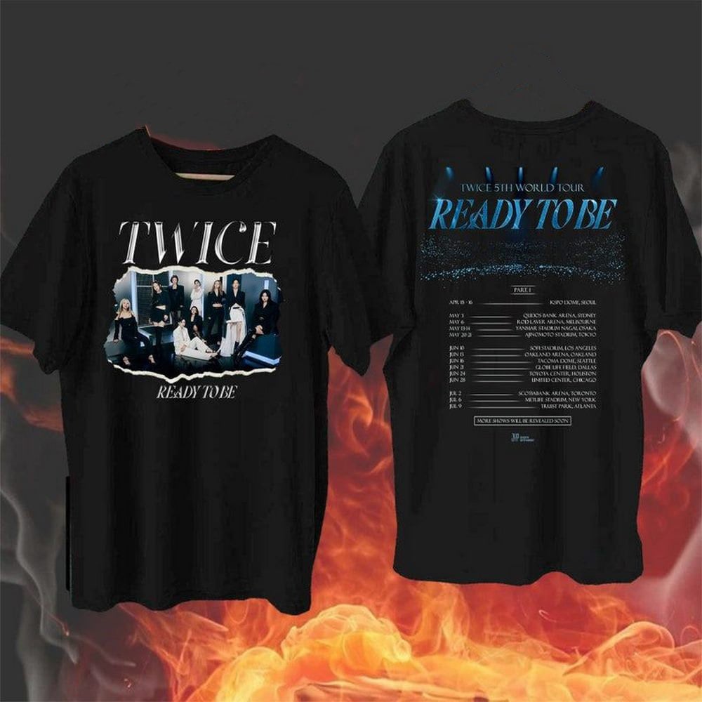 Twice Ready To Be Tour Shirt, Twice Concert Tour T-Shirt Hoodie, Sweatshirt | CoreVibeTees.com