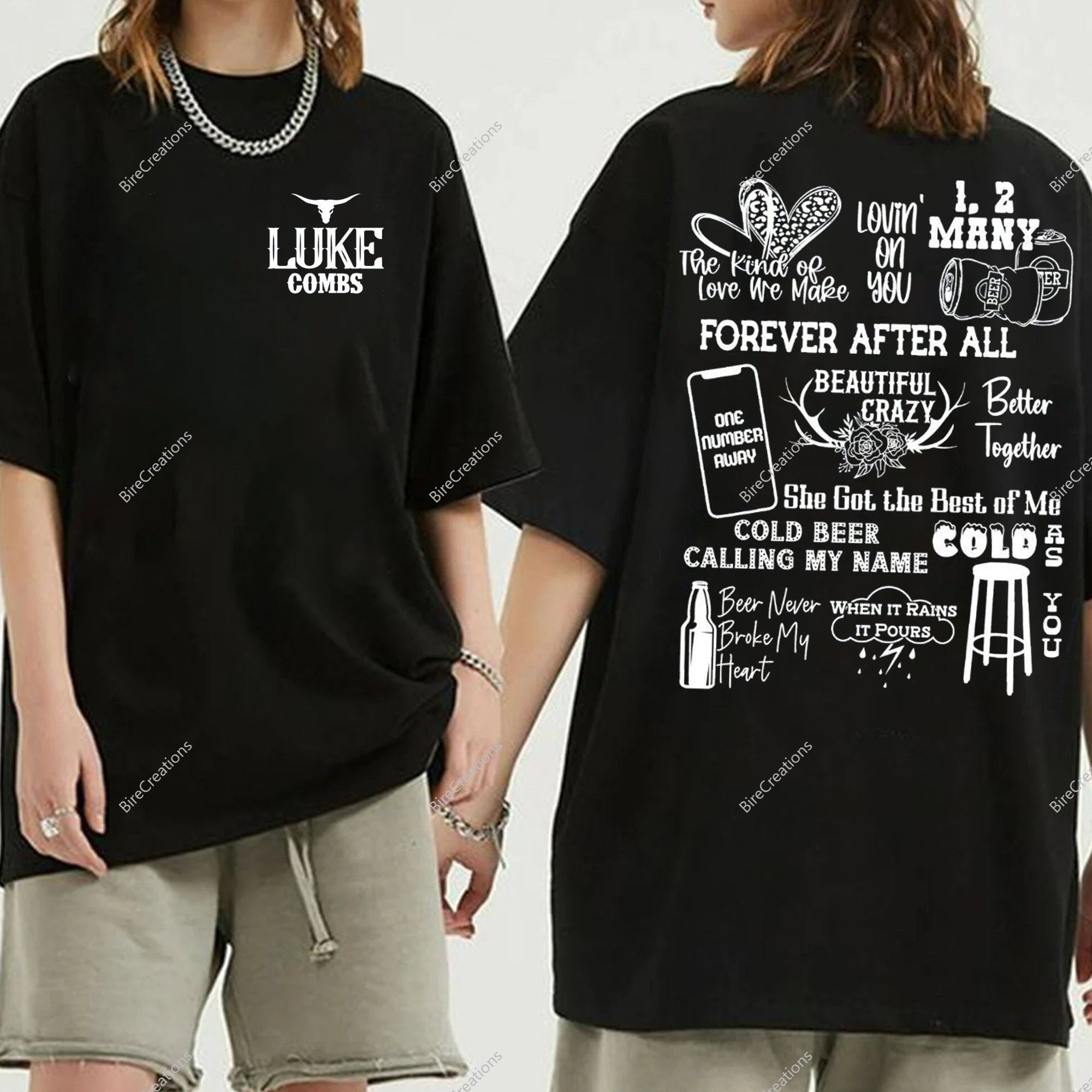 Lukee Comb Track List, Lukee Comb Concert Tee Hoodie, Sweatshirt | CoreVibeTees.com