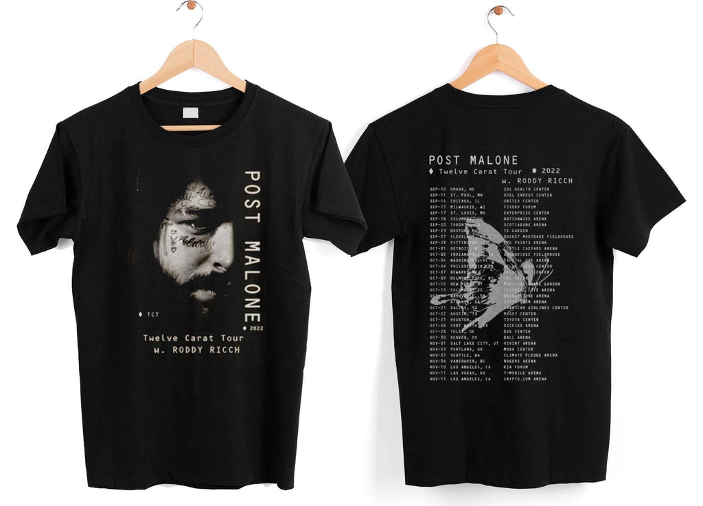 Post Malone 2022-2023 Shirt, Posty T-Shirt, Twelve Carat Shirt, Twelve Carat Tour Shirt Hoodie, Sweatshirt | CoreVibeTees.com