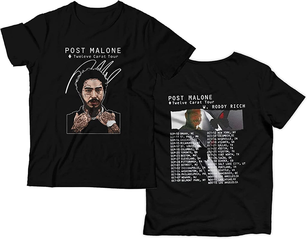 Post Malone Twelve Carat Tour Shirt, Post Malone Tour 2023 Shirt Hoodie, Sweatshirt | CoreVibeTees.com