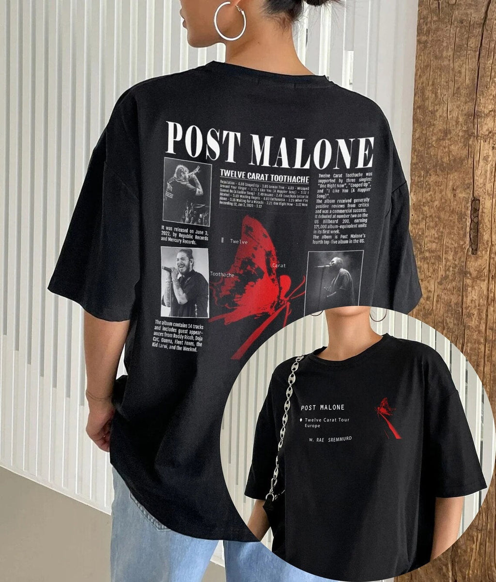 Posty Shirt, Twelve Carat Tour 2023 Sweatshirt, Posty Europe Tour Shirt Hoodie | CoreVibeTees.com