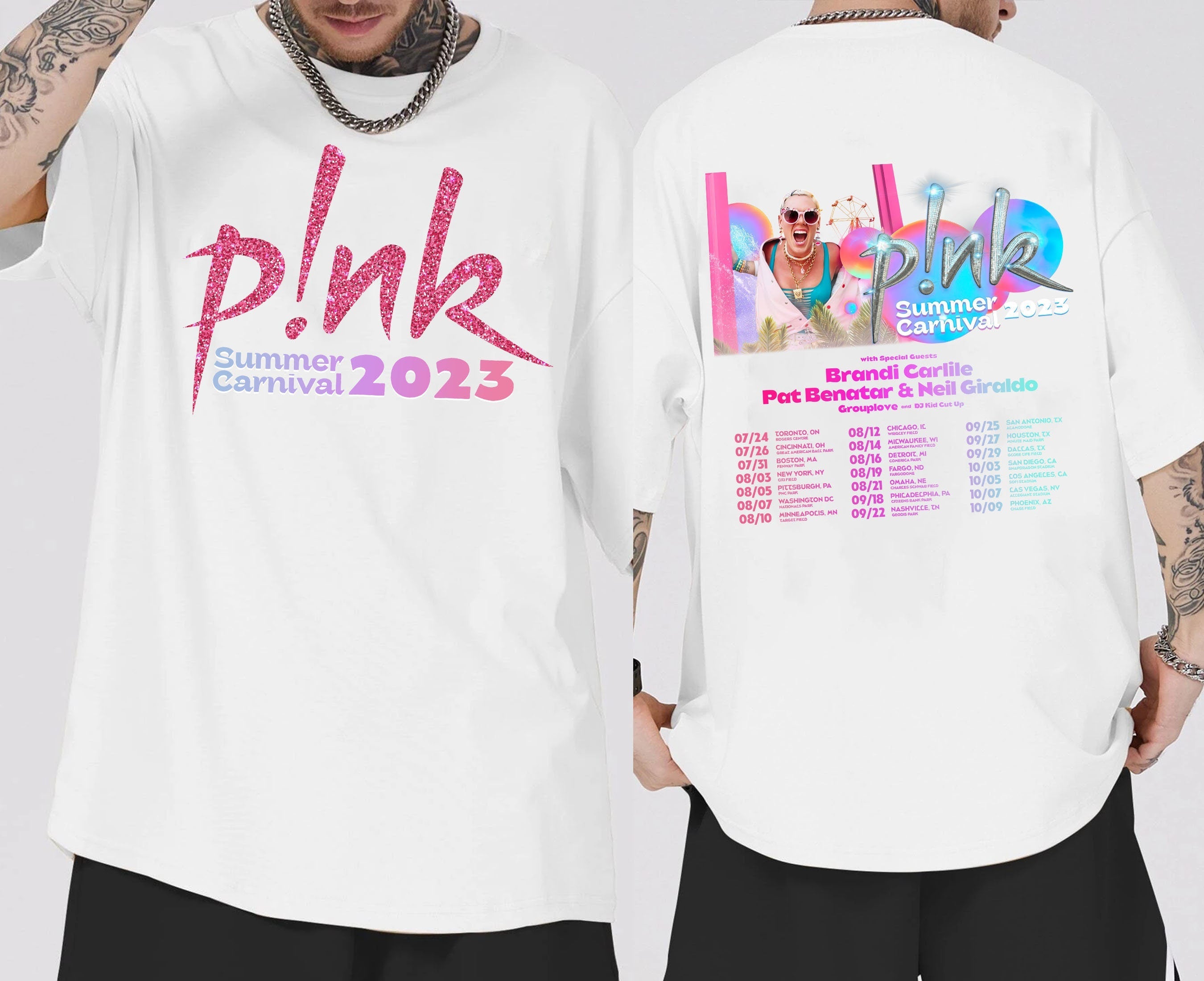 Pink Summer Carnival Tour 2023 T-Shirt Hoodie, Sweatshirt | CoreVibeTees.com