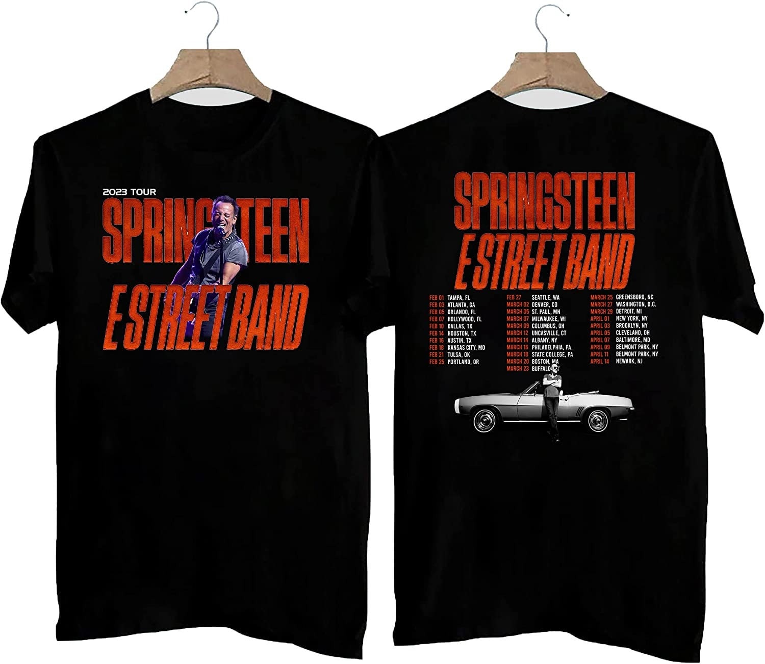 Vintage Bruce Springsteen Shirt, Bruce Springsteen And The E Street Band Tour 2023 T-Shirt Hoodie, Sweatshirt
