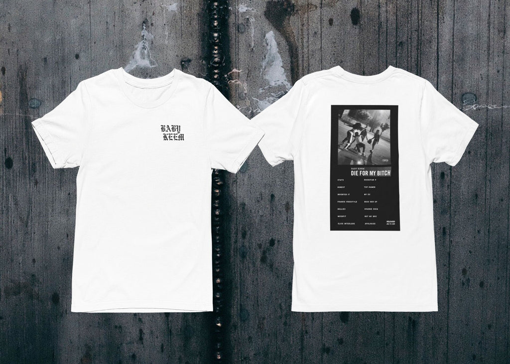 Baby Keem album tracklist tshirt, baby keem tshirt, Die for my album tshirt, Hoodie, Sweatshirt | CoreVibeTees.com