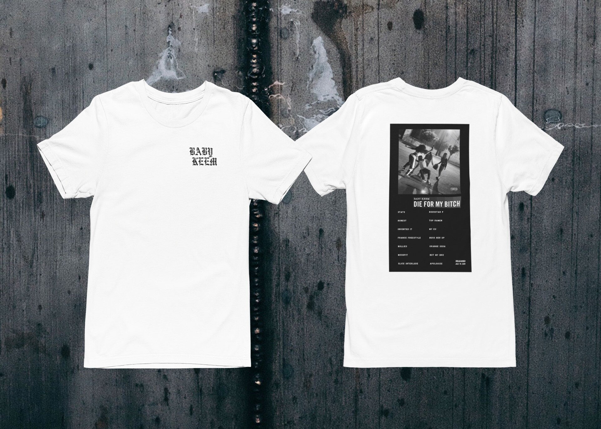 Baby Keem album tracklist tshirt, baby keem tshirt, Die for my album tshirt, Hoodie, Sweatshirt | CoreVibeTees.com