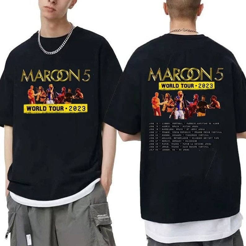 Maroon 5 World Tour 2023 Shirt Hoodie, Sweatshirt | CoreVibeTees.com