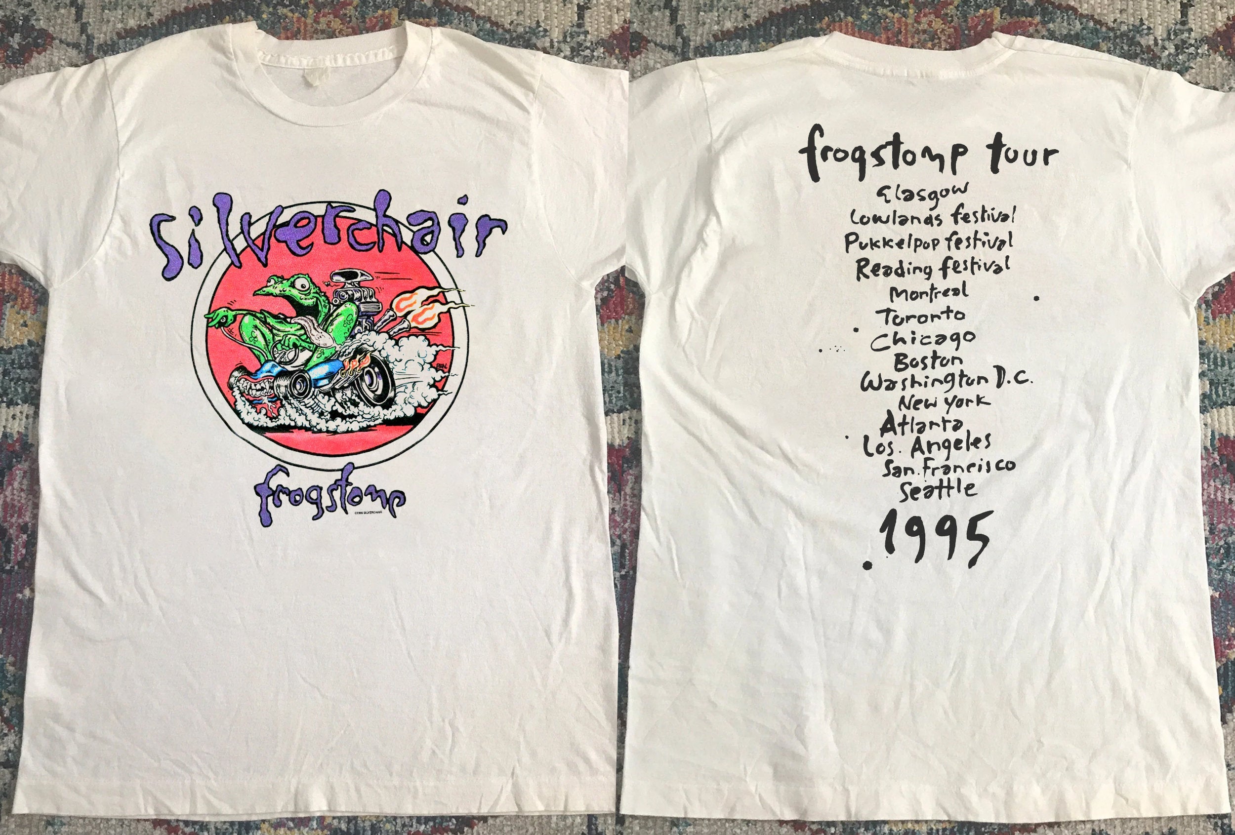 Silverchair Frogstomp Tour 1995 T-Shirt, 90s Silverchair Rock Band Tour Concert Shirt Hoodie, Sweatshirt | CoreVibeTees.com