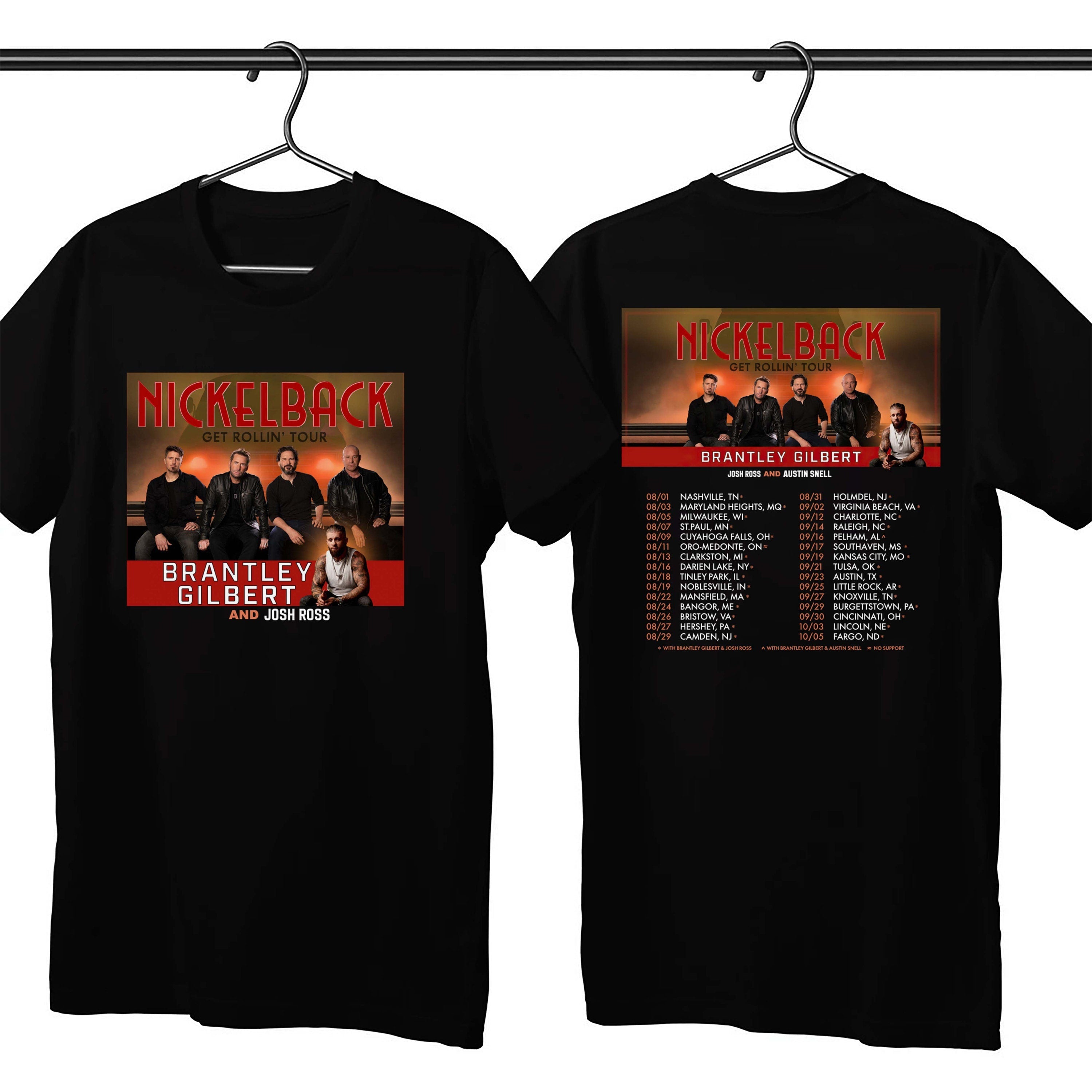 Nickelback With Brantley Gilbert Tour 2023 T-Shirts, Hoodie, Sweatshirt | CoreVibeTees.com
