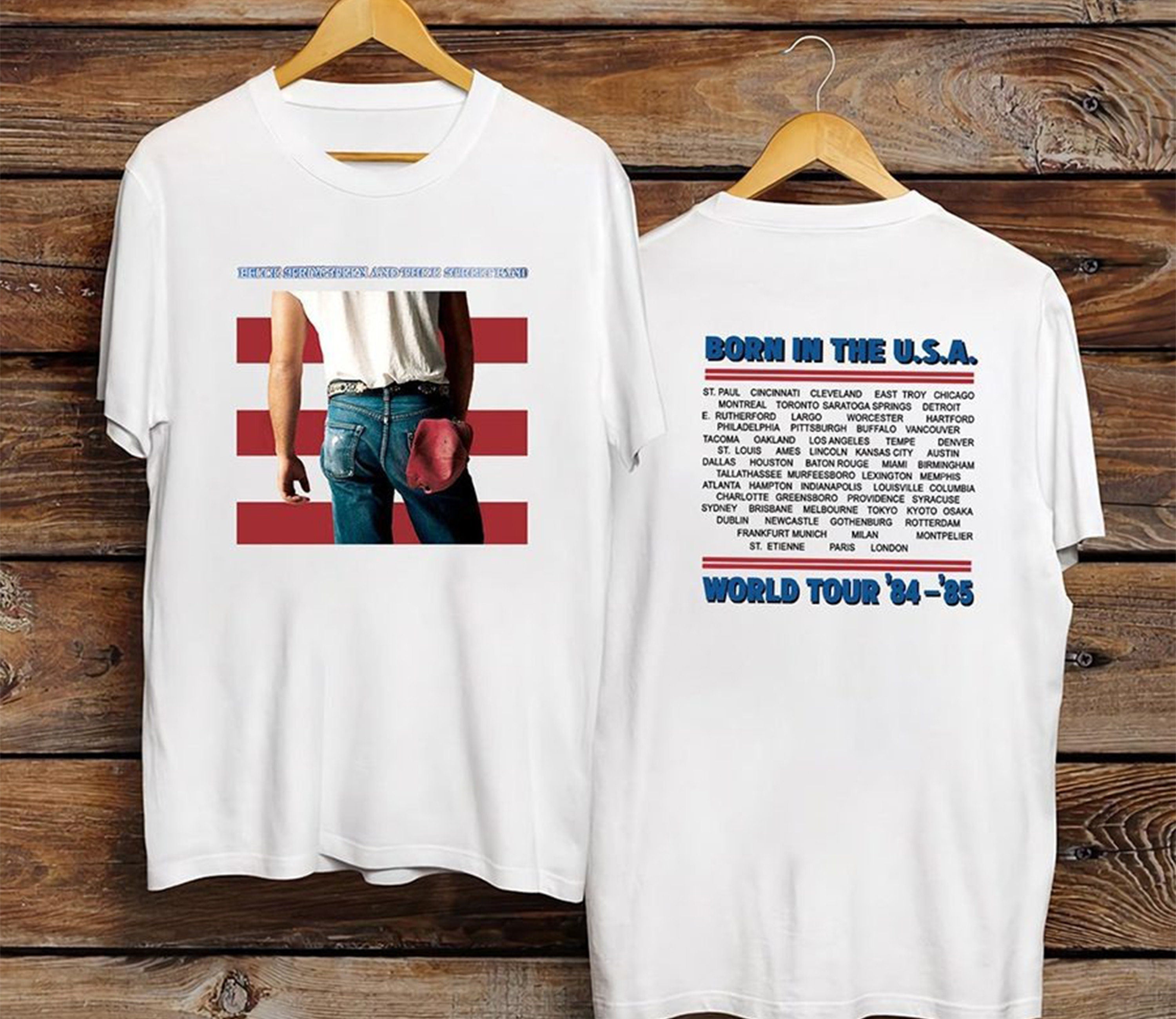 Bruce Springsteen Born In the USA World Tour 84-85, Bruce Springsteen Tour 2023 T-Shirts, Hoodie, Sweatshirt