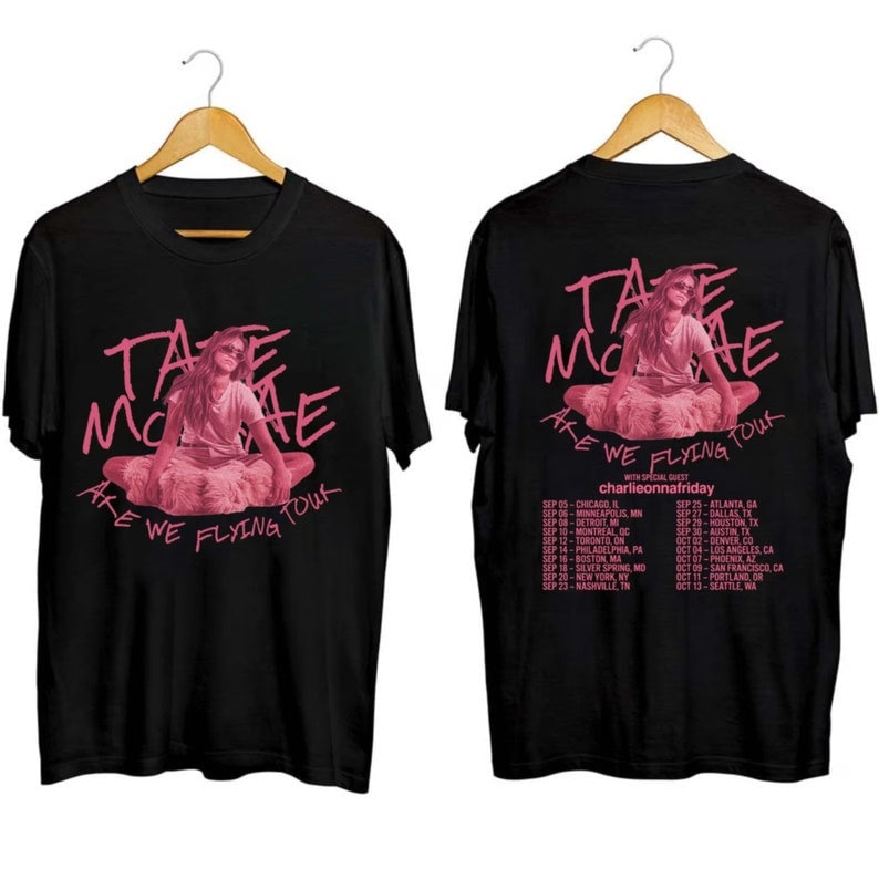 Tate McRae Are We Flying 2023 Tour Shirt, Tate McRae Fan Shirt Hoodie, Sweatshirt | CoreVibeTees.com