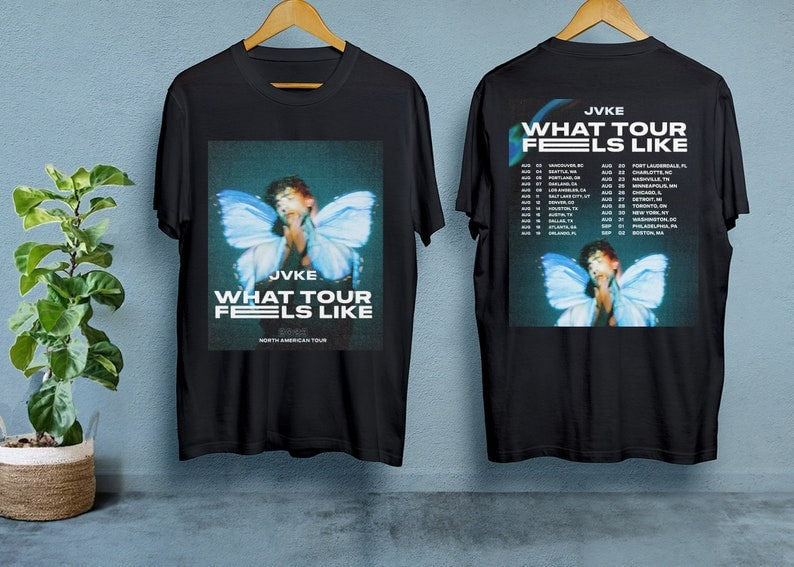 JVKE 2023 North American Tour Shirt, What Tour Feels Like 2023 Tour Shirt, Jvke Concert Shirt Hoodie, Sweatshirt