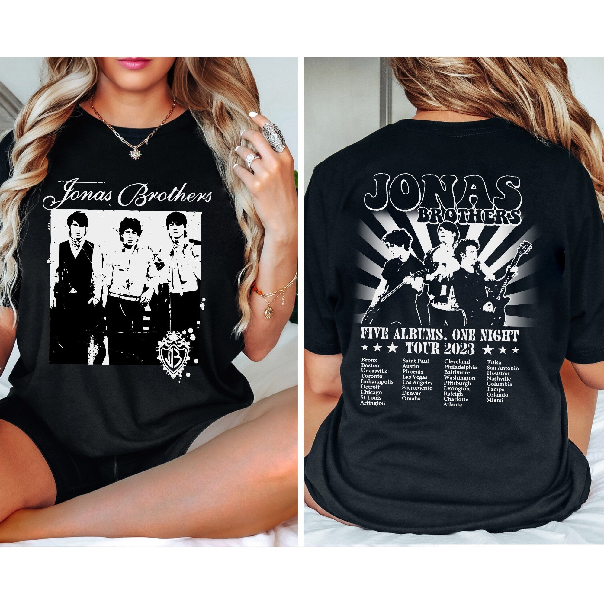 Jonas Brothers Tour 2023 Shirt, Jonas Brothers Two Sides Shirt Hoodie, Sweatshirt | CoreVibeTees.com
