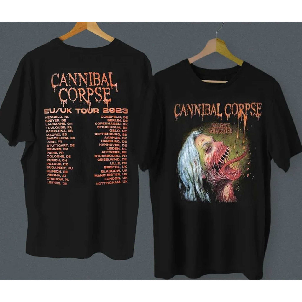 Cannibal Corpse EU UK Tour 2023 T-Shirt, 2023 Music Tour Shirt, Metal Band Shirt, Cannibal Corpse Tour 2023 Shirt Hoodie,...