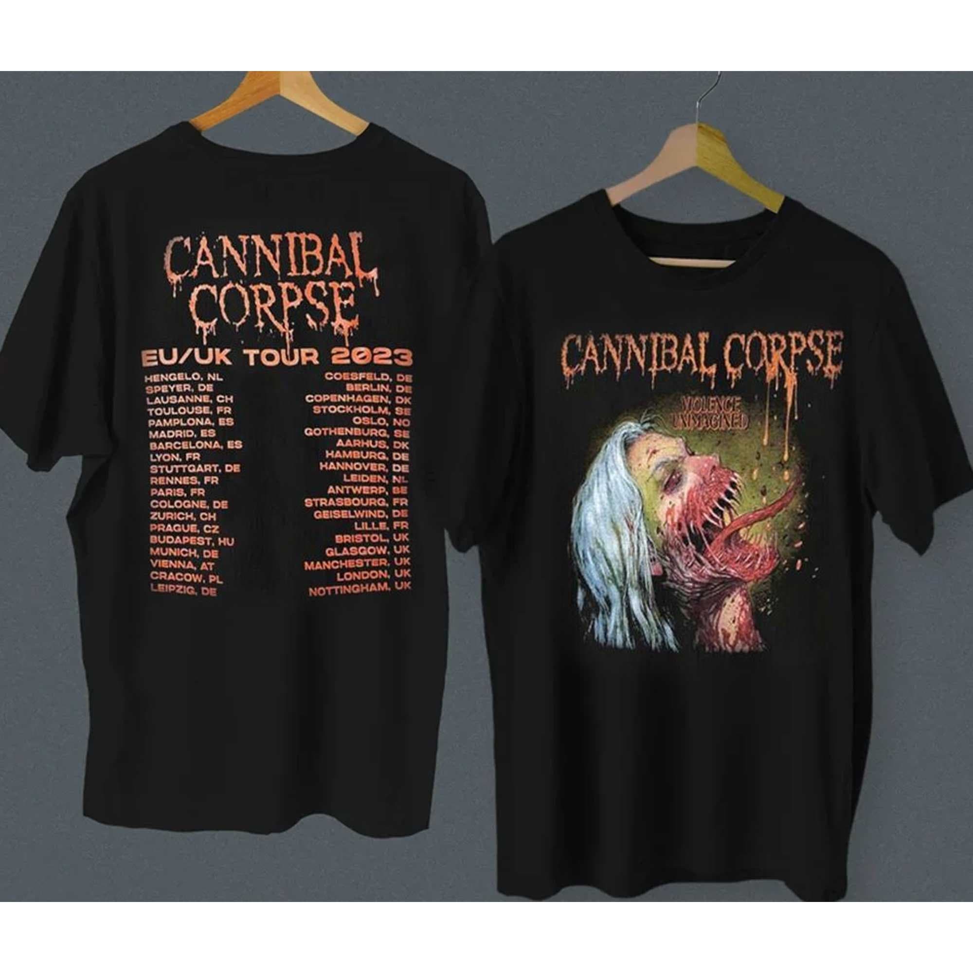 Cannibal Corpse EU UK Tour 2023 T-Shirt, 2023 Music Tour Shirt, Metal Band Shirt, Cannibal Corpse Tour 2023 Shirt Hoodie,...