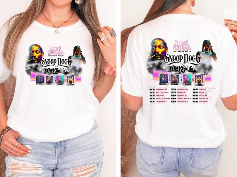 Snoop Dogg Wiz Khalifa High School Reunion Tour 2023 Shirt Hoodie, Sweatshirt | CoreVibeTees.com