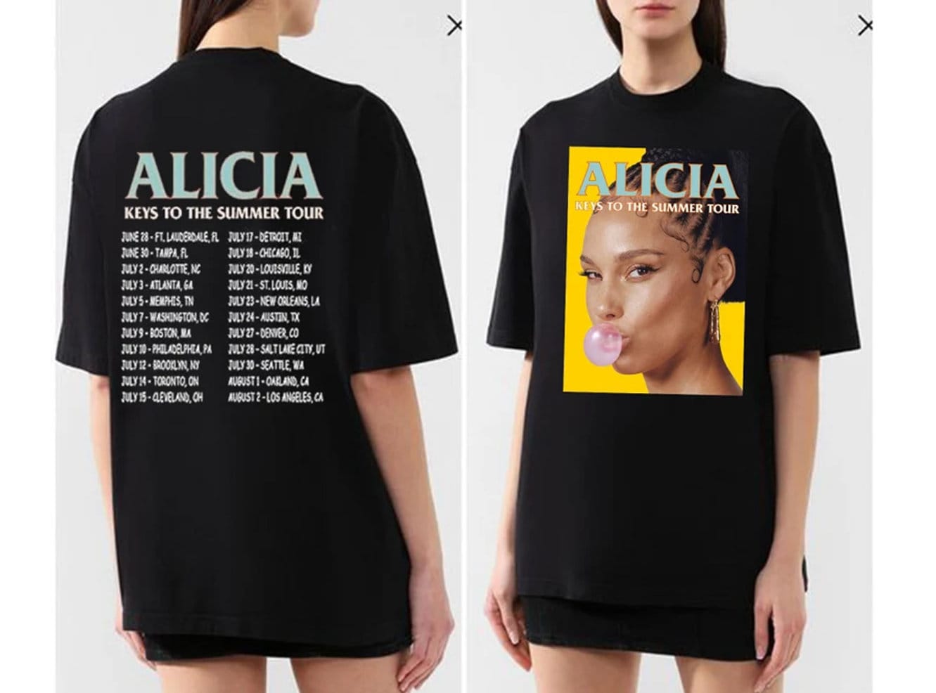 Alicia Keys Music Shirt World Tour 2023 T-Shirt, Alicia Keys Shirt Hoodie, Sweatshirt | CoreVibeTees.com