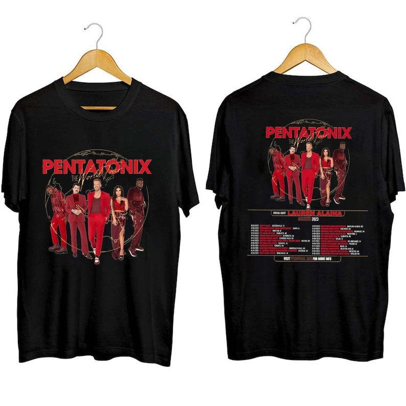 Pentatonix The World Tour Summer 2023 Shirt, Pentatonix Band Fan Shirt, Pentatonix 2023 Concert Shirt Hoodie, Sweatshirt