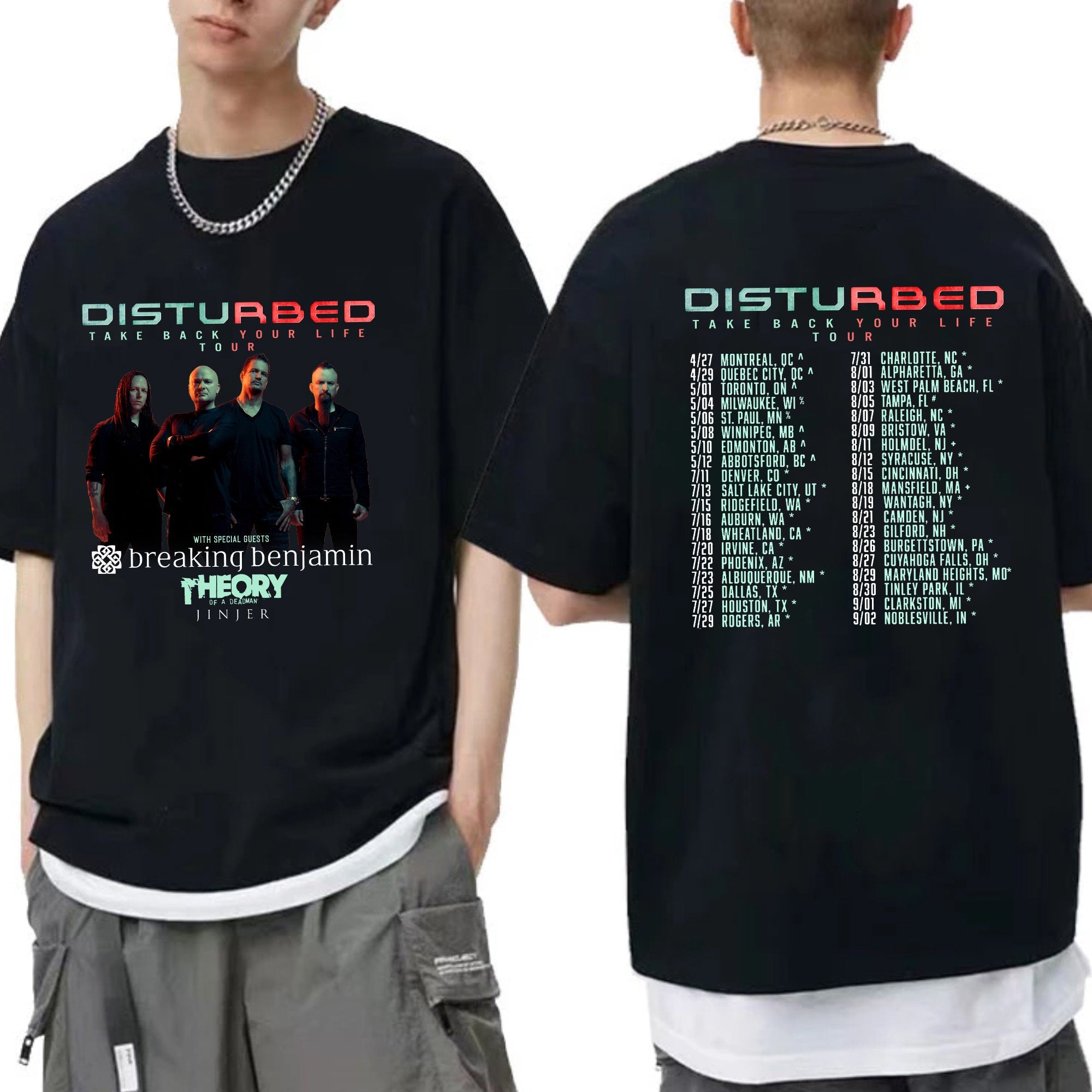 Take Back Your Life Tour Shirt, Disturbed World Tour 2023 Shirt, Disturbed Band Fan Shirt Hoodie, Sweatshirt