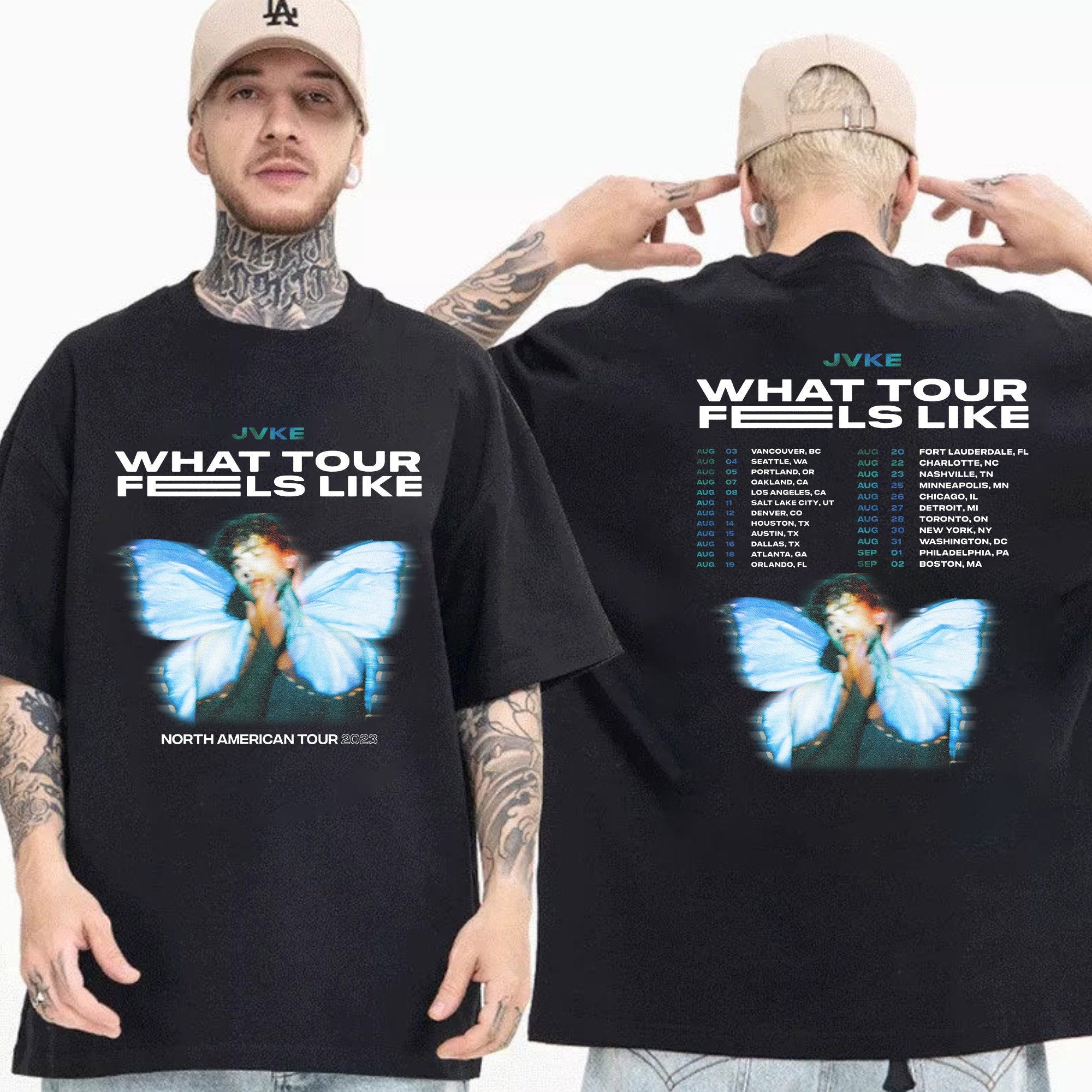 JVKE Tour Concert 2023 Shirt, What Tour Feels Like Tour 2023 Shirt Hoodie, Sweatshirt | CoreVibeTees.com
