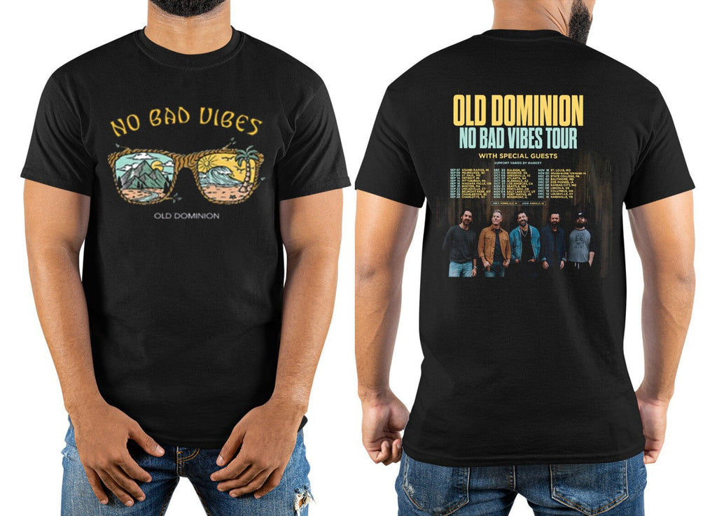 Old Dominion Tour 2023 Dates Shirt, Old Dominion No Bad Vibes Concert Shirt Hoodie, Sweatshirt | CoreVibeTees.com