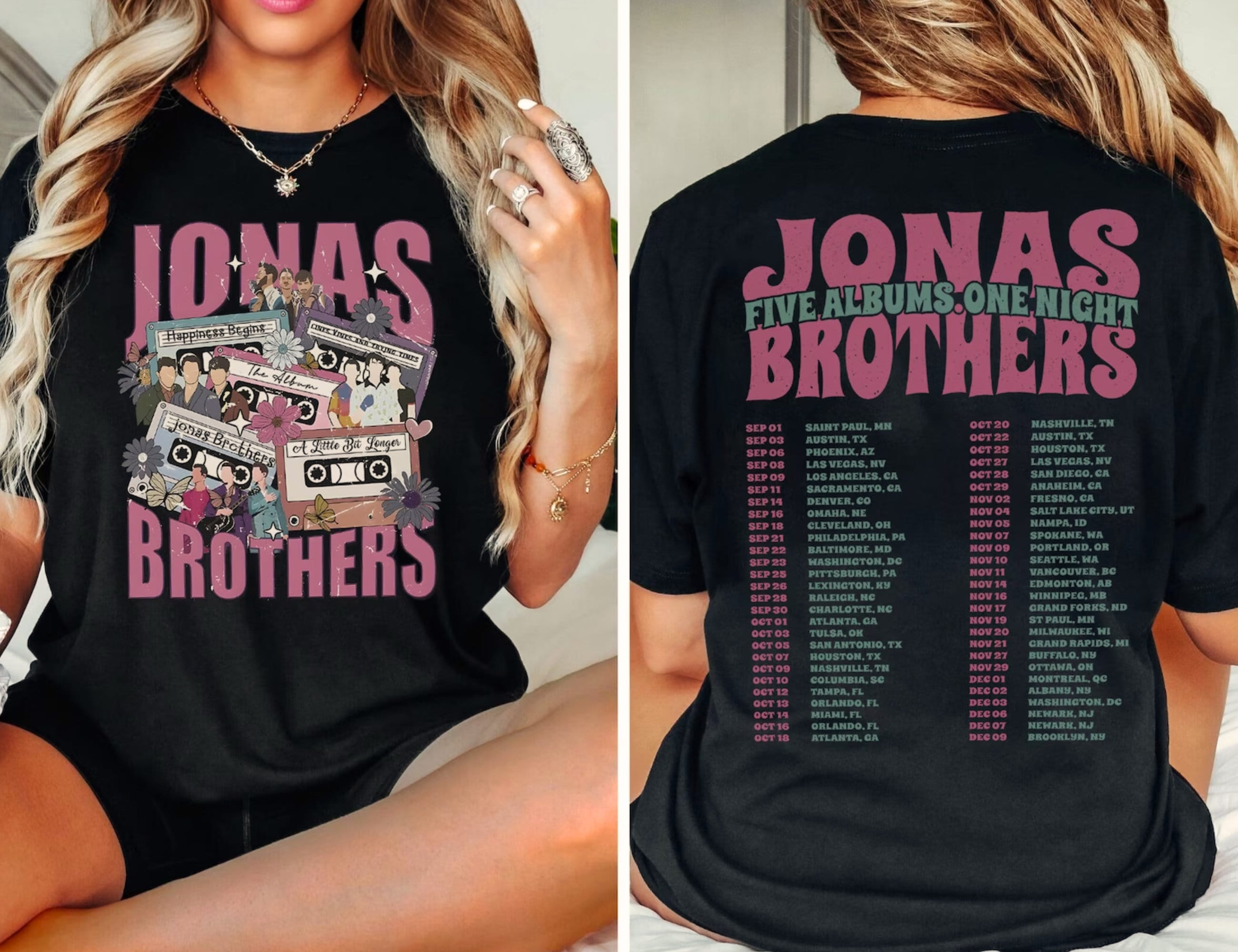Vintage Jonas Brothers T-Shirt, Concert 2023 Shirt Hoodie, Sweatshirt | CoreVibeTees.com